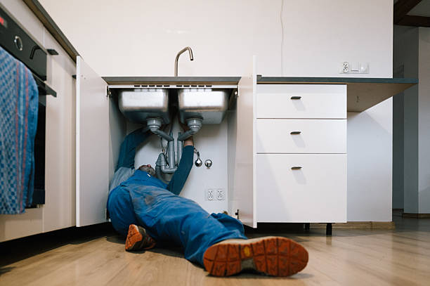 Professional Plumbing technician working in Institute, WV